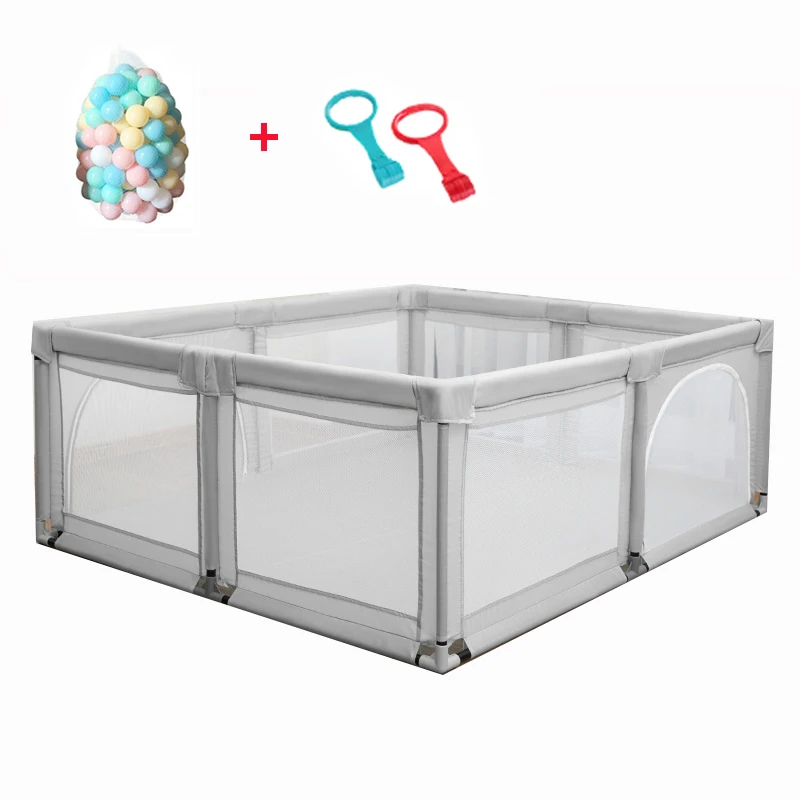 Baby Playpen Baby Fence Children Play Yard Kids Ball Pool Toddler Indoor Playground for Newborn with Free Gifts Play Tent