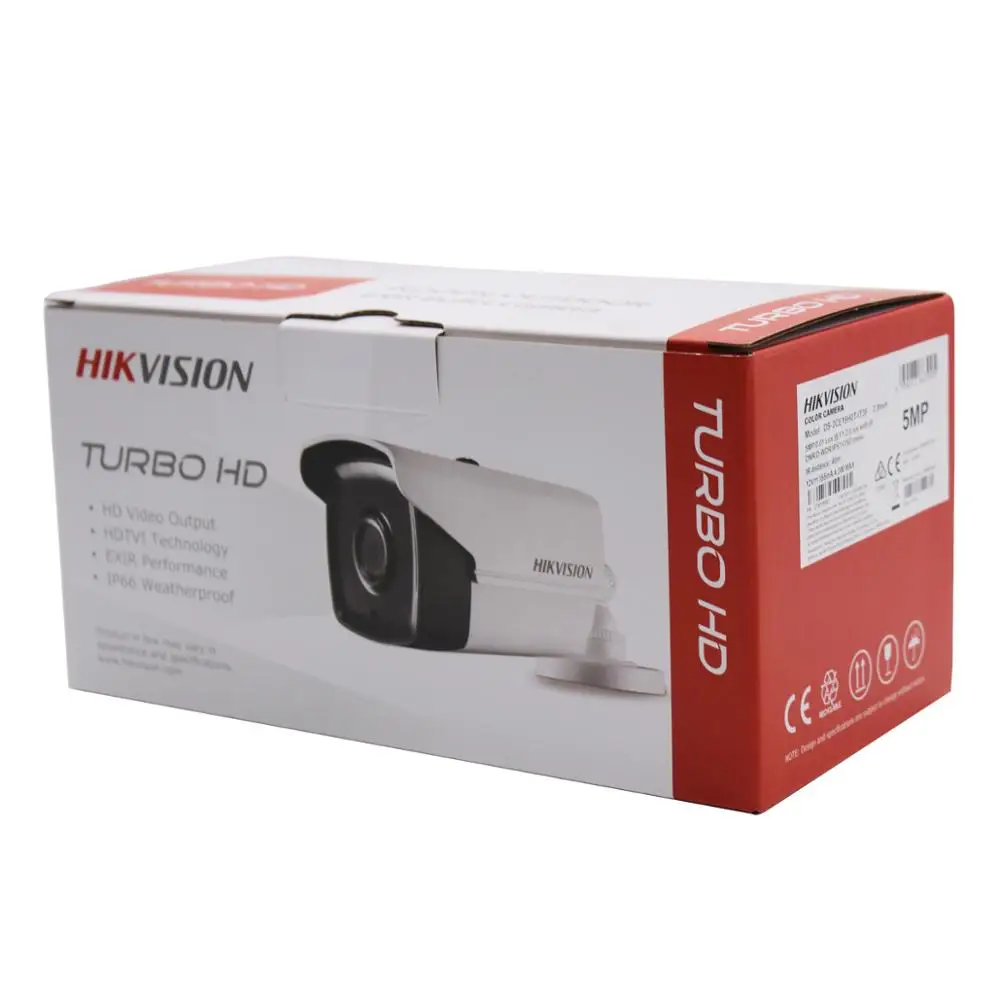 Hikvision 5MP TVI/AHD/CVI/CVBS 4 в 1 аналоговая цилиндрическая камера DS 2CE16H0T IT3F 5 мегапиксельная