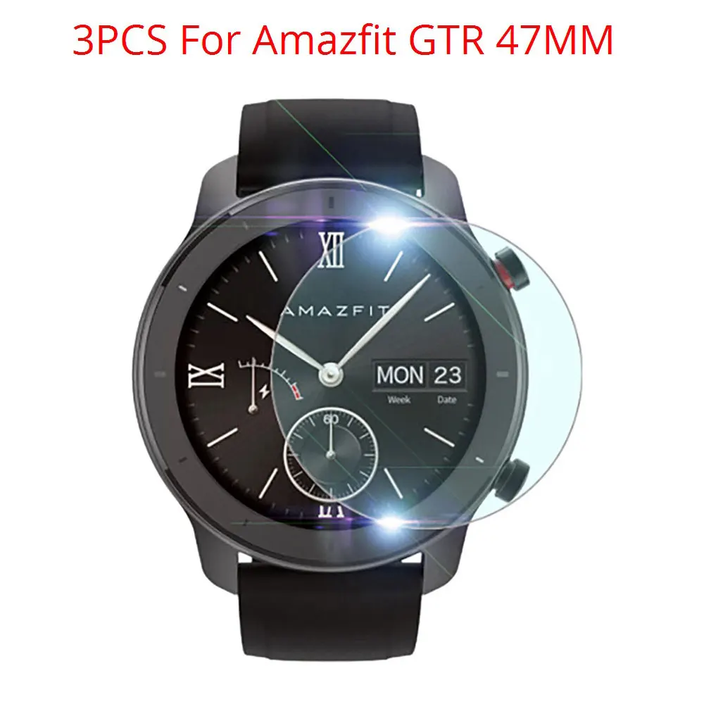 3 шт полная защита экрана из ТПУ для Huami Amazfit GTR 47 мм Huami Amazfit GTR 42 мм - Цвет: Transparent 47MM