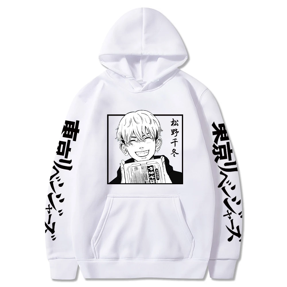 Hot Anime Tokyo Revengers Hoodies Matsuno Chifuyu Manga Print Sweatshirt Tops Harajuku Long Sleeve Fleece Pullover Hoody 2