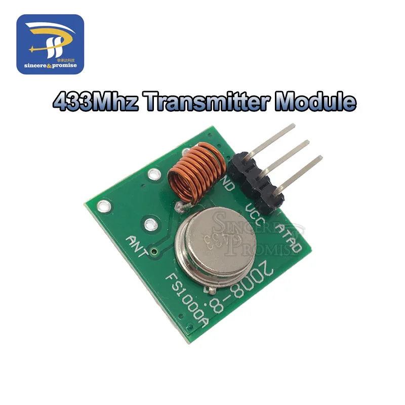 433Mhz Transmitter 315 МГц/433 МГц РЧ беспроводной передатчик Модуль и приемник комплект 5 В DC беспроводной для Arduino Raspberry Pi/ARM/MCU WL Diy Kit - Цвет: 433Mhz Transmitter