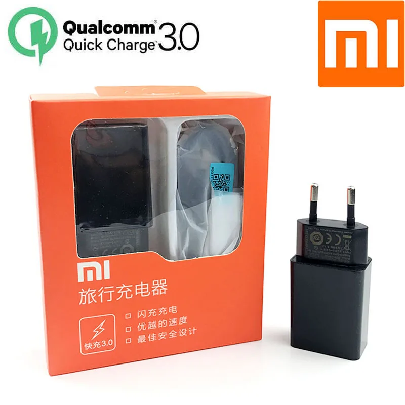 

Original Xiaomi Fast Charger QC 3.0 12V1.5A Quick Fast Charge Power adapter usb type c data cable for mi 6 6x 8 9 t se a2 max 2