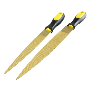

Golden Tapered Wood Rasp Bastard File 8inch and 10inch Wood File Bastard File Set for Wood Soft Metal Plastic