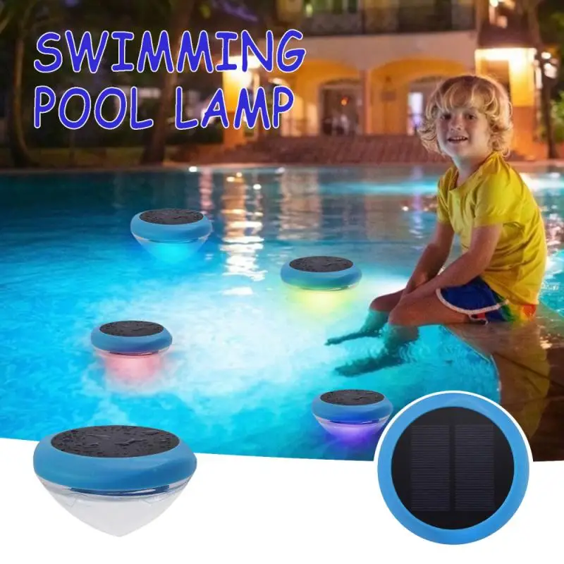 Luz LED sumergible para piscina, lámpara de flotación de agua