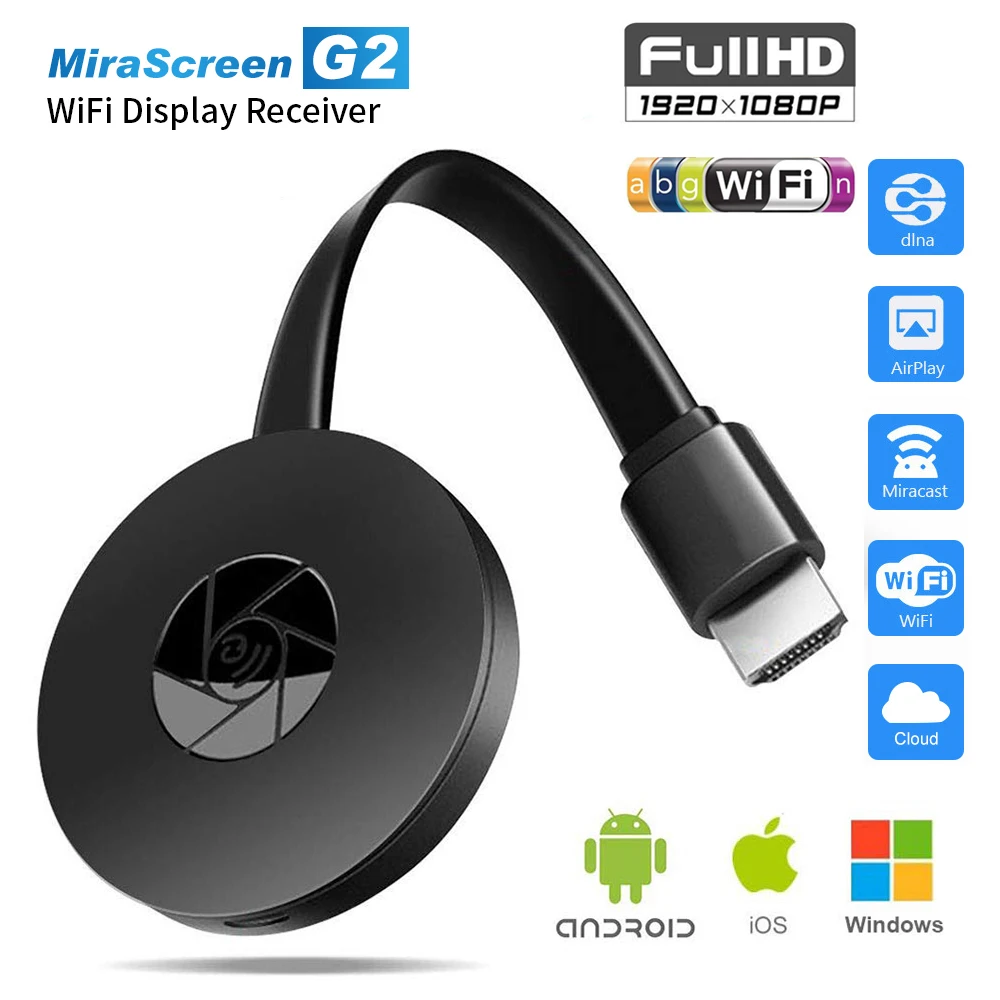 Mirascreen G2 tv stick Wireless wifi display for google chromecast 2 3 audio HDMI miracast airplay
