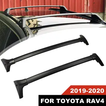 

NEW Black Horizontal Roof Rack Bar Transverse Roof Rail Cross Bar For Toyota RAV4 2019+ Aluminum Alloy+ABS