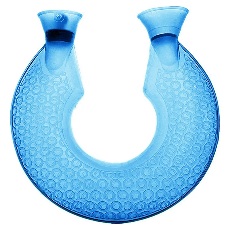 

U Shape Shoulder Transparent PVC Neck Warm Travel Hand Warmer Hot Water Bottle Leak Proof Outdoor Office Pain Relief Non Slip