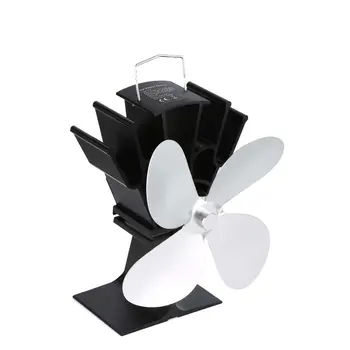 

Heat Powered Stove Fan Home Fireplace Eco Friendly Four-leaf Fans Ultra Quiet Wood Stove Fan Fireplace Fan