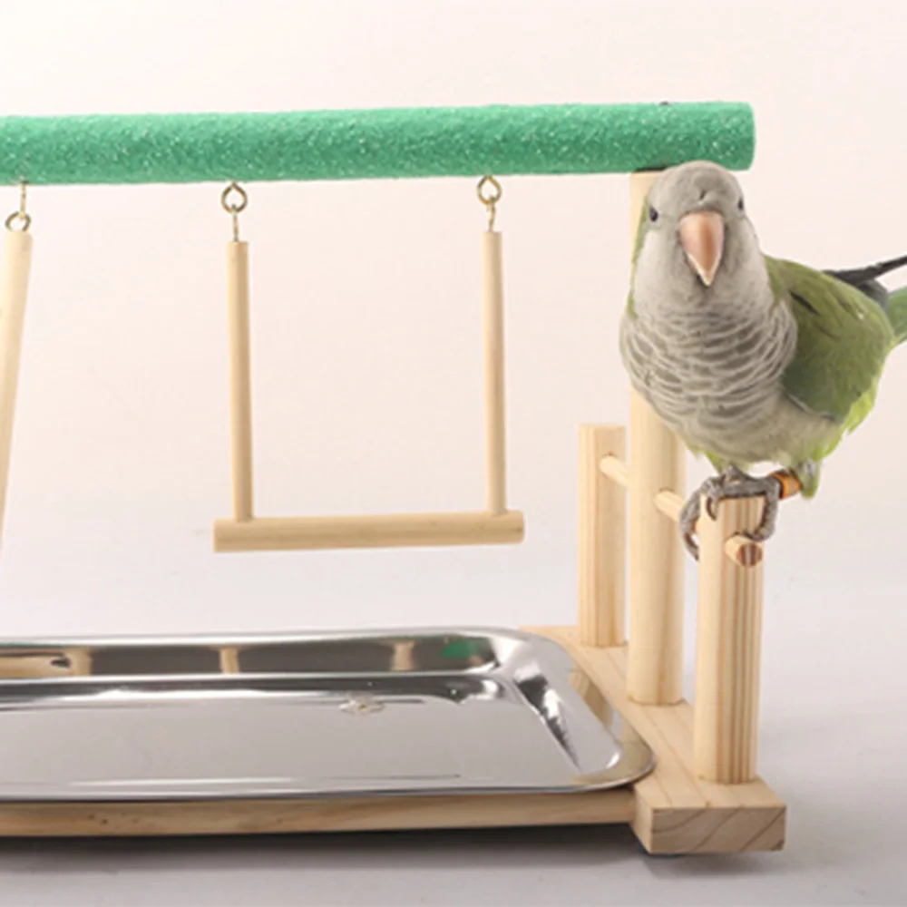 Деревянный игровой стенд Pet рамка птица станция попугаи игровая площадка Тренажерный зал тренировочный стенд с подносом
