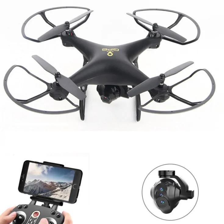 Двойной gps Радиоуправляемый Дрон fpv wifi ESC камера HD Смарт следить за безголовым режимом в режиме реального времени RC RTF Дрон Дистанционное управление вертолет Квадрокоптер