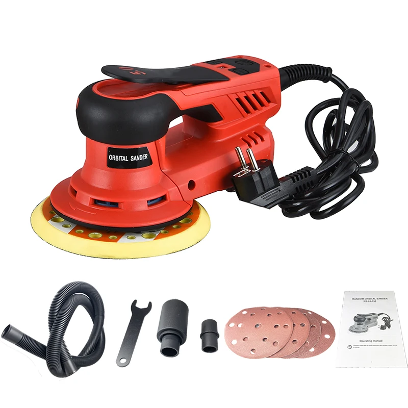 

350W Electric Car Random Orbital Sander Machine Multi-function Woodworking Corners Polisher Variable Speed Corded Sanders