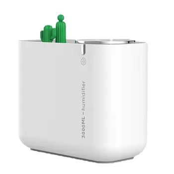 

Cactus Double Nozzle Humidifier USB Large Capacity Home Office Silent Cactus Aromatherapy Air Humidifier