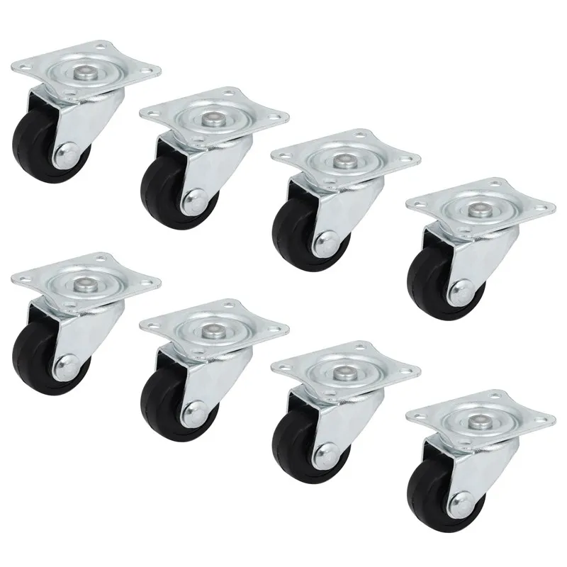 

Single Dia Wheel 360 Degree Rotatable Top Plate Swivel Caster 8pcs