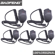 

5pcs Baofeng UV-82 UV-8D Dual PTT Microphone Speaker Radio Comunicador Accessories For UV 82 UV 8D UV-89 UV-82HP Walkie Talkie