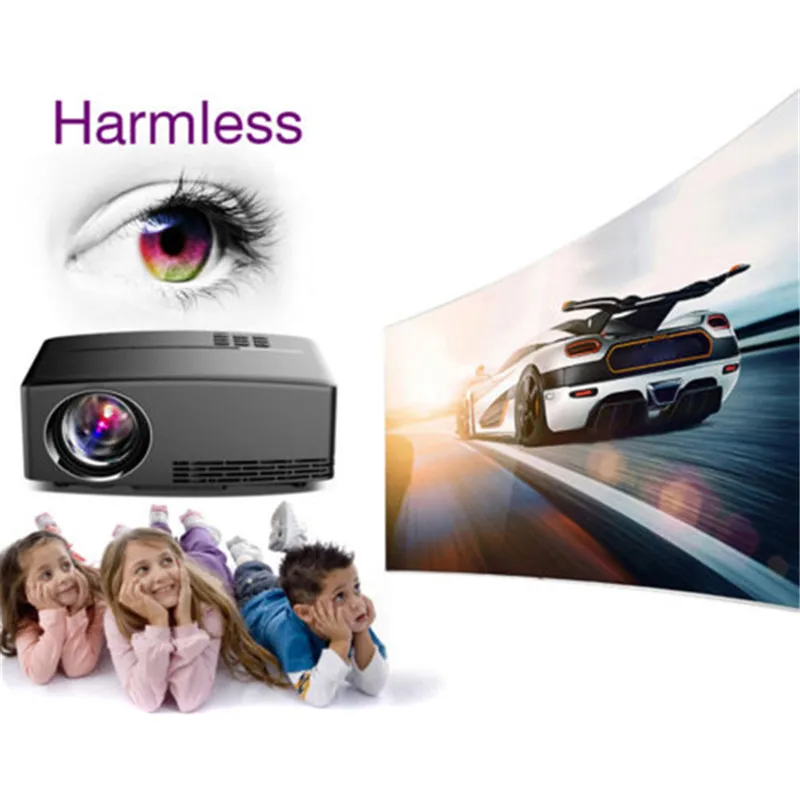 4K HD 1080P Wifi беспроводной проектор светодиодный Android 6,0 Bluetooth HDMI домашний кинотеатр HJ55