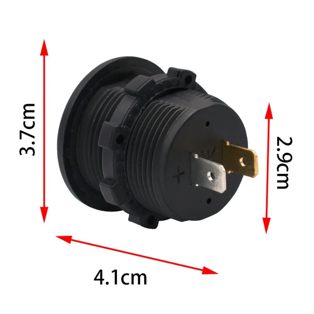 Водонепроницаемый цифровой вольтметр DC12V RD три провода транспортные средства мотоциклы автомобили кораблей Напряжение Панель метр цвет дисплея