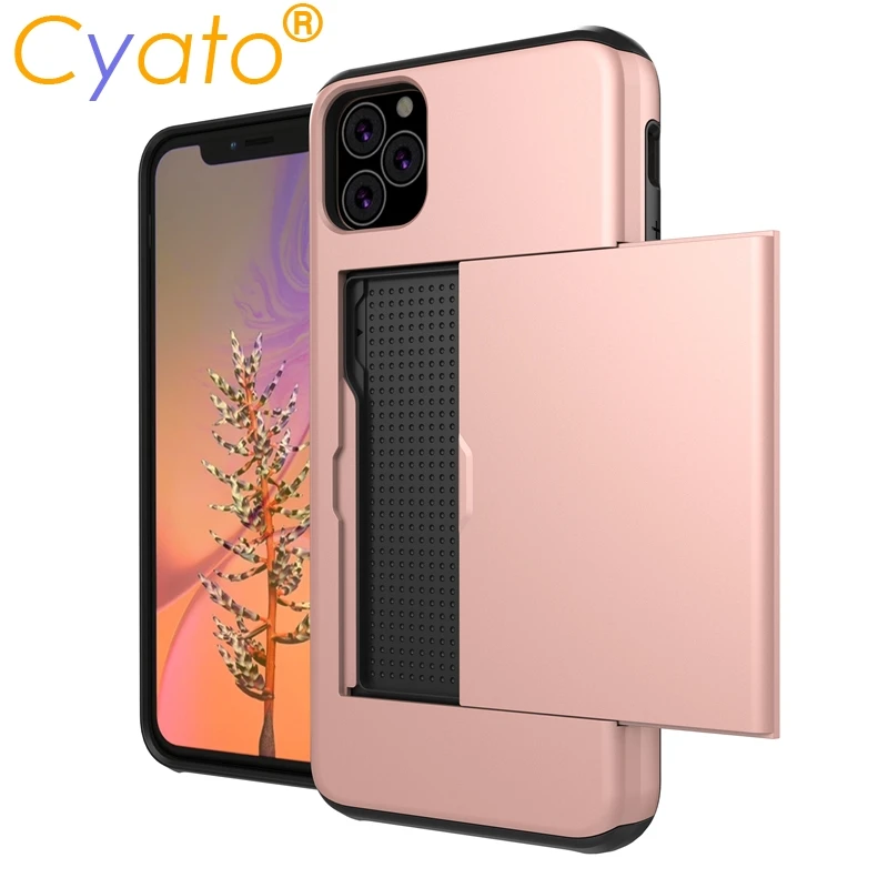 CYATO Spigen Slim Armor High Shockproof TPU PC Cell Phone Cases with Card Slot for iPhone 11 Pro Max 2019 X XS XR 8 7 6 6S Plus | Мобильные