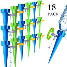 18Pcs Auto Drip Irrigation System Self-contained Garden Watering System Spike For Plant Watering Garden Drip Irrigation System
