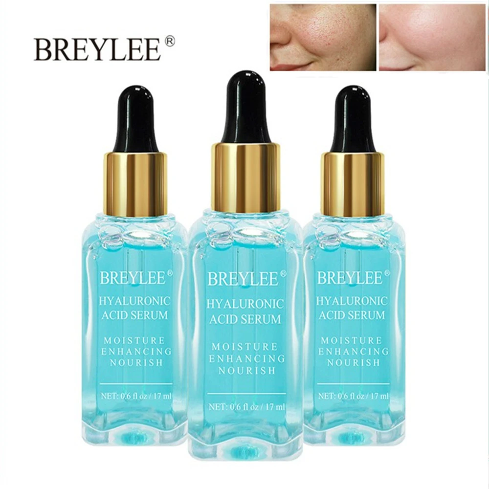 

BREYLEE Hyaluronic Acid serum face Moisturizing Beauty anti aging Facial Skin Care Essence Nourishing Restoring Elasticity 3PCS