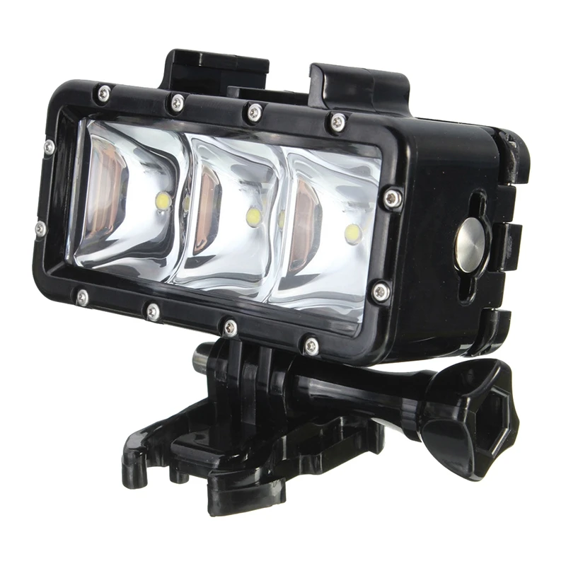 

300LM 2.8W 30M Underwater Waterproof LED Video Light Lamp for GoPro / SJCAM