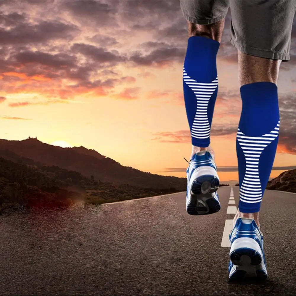 

1 Pair New Arrival Antifatigue Unisex Compression Socks Medical Varicose Veins Leg Relief Pain Knee High Stockings Free postage