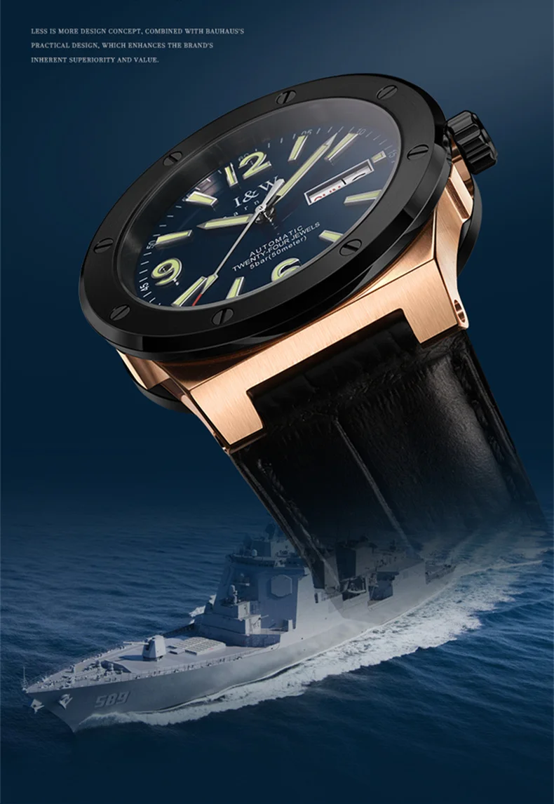 2021 New Switzerland IW Mechanical Watch For Men Luxury Brand Automatic Watches 50M Waterproof NH36A Reloj Hombre Luminous Sport