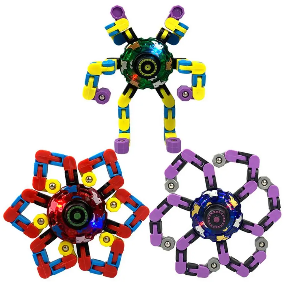 Deformed Robot Decompression Toy Finger Spin Top For Stress Relief Innovative Transformable Spinner Sensory | Игрушки и хобби