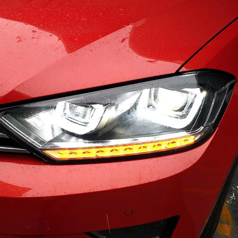 Luces Para автомобильные аксессуары Led Drl Автомобильные дневные ходовые фары автомобильные фары в сборе 17 18 для Volkswagen Golf-Sportsvan