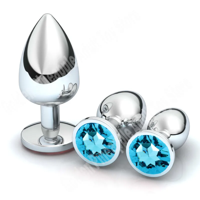 Anal Plug Metal Stainless Steel With Jewelry Colorful Crystal Anus Anal Bead Adults Sex Toys Women Adult Game