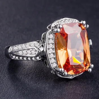 

Silver 925 ring Diamond ring Topaz crystal Pink emerald ring amethyst Valentine's Day Vintage lady zircon emerald ring B1050