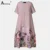 Women's Plus Size A Line Dress Floral Round Neck Print Short Sleeve Fall Summer Casual Midi Dress Daily Vacation Dress 6