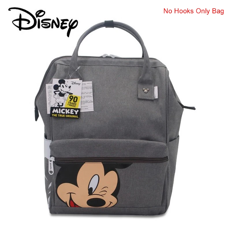 grey Оригинальные Сумки disney рюкзак Минни Микки Маус мумия пеленки сумки для беременных Путешествия Уход за ребенком Мама сумка для кормления - Цвет: grey