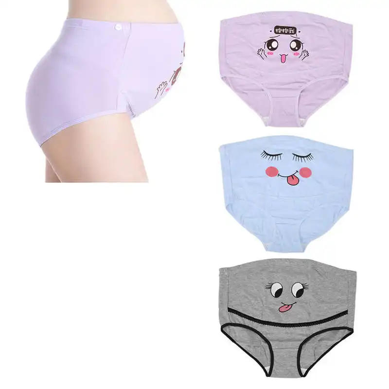 Bragas transpirables ajustables para el Abdomen para mujer embarazada, ropa interior suave de cintura alta
