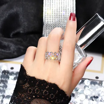 

2020 Korea's New Exquisite Geometric Simple Ring Fashion Temperament Versatile Open Ring Female Jewelry