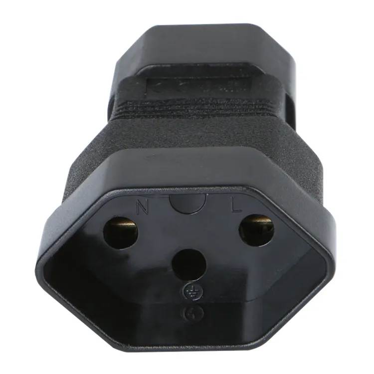 IEC 320 C14 в европейскую швейцарскую розетку 3Pin штекер-Женский переходник с удлинителем адаптер Номинальный 10А 250 В