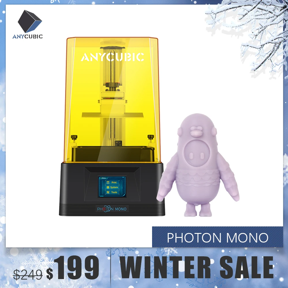Монохромный 3D принтер Anycubic Photon высокоскоростной 8X антиaliasing 6 'ƈK с ЖК