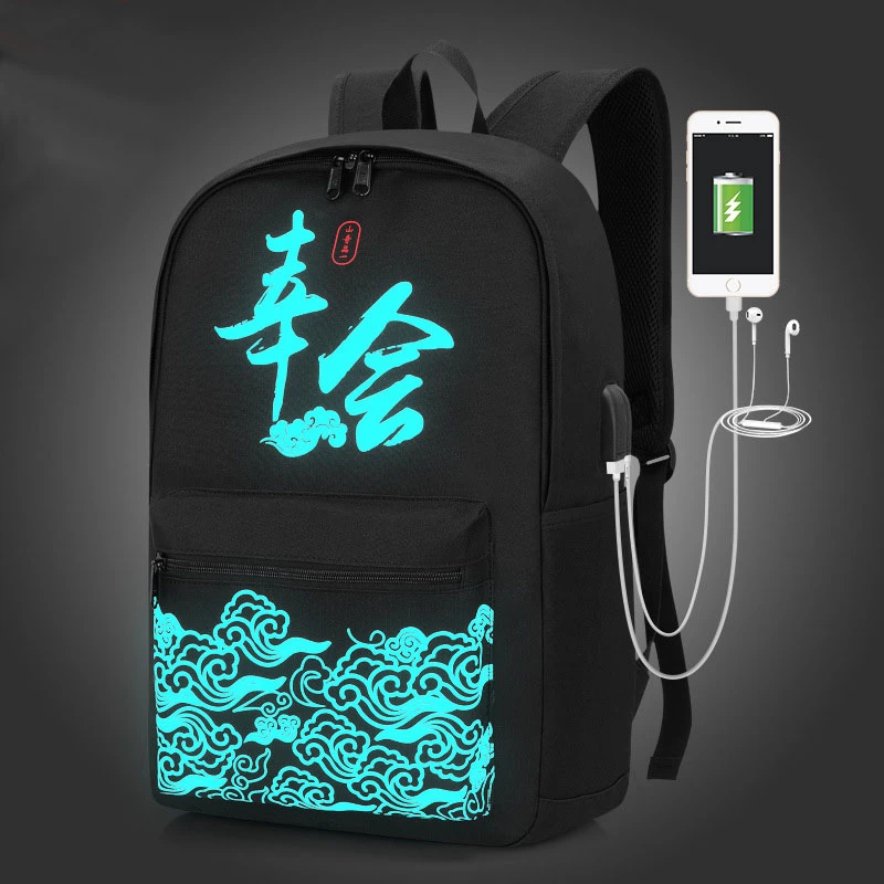 Mochila creativa de estilo chino para hombre, mochila informal serie, a la moda para estudiantes coreanos, sh110050|Mochilas| - AliExpress