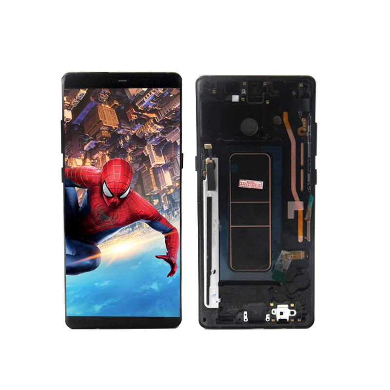 Amoled N950f ЖК-дисплей для samsung Galaxy Note 8 ЖК-экран рамка в сборе SM-N950F ЖК-экран с черной точкой - Цвет: N8 With Black Frame