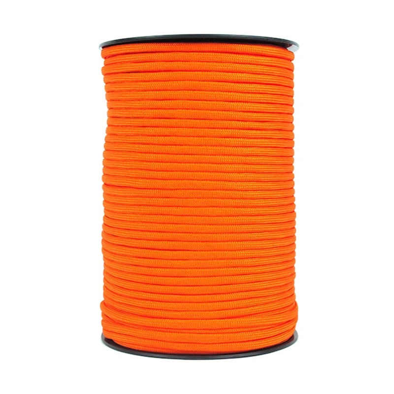 

100M 4Mm 9 Stand Cores For Survival Parachute Cord Lanyard Camping Climbing Camping Rope Hiking Clothesline Orange