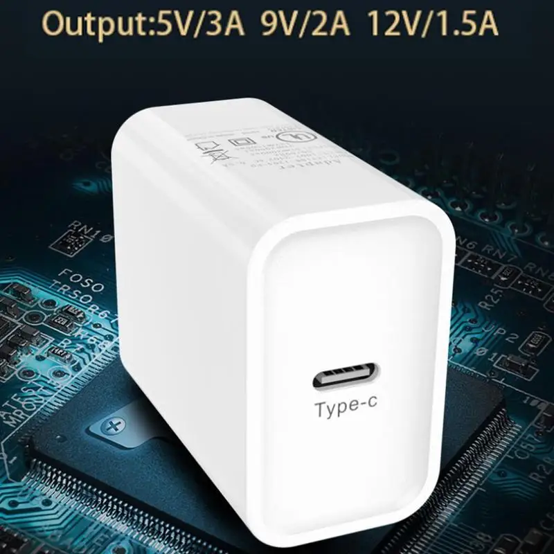 Быстрая зарядка 18 Вт PD зарядное устройство для Apple iPhone 11 Pro power Plus евро Макс XS C настоящий iPad адаптер USB путешествия XR 8 Тип M0B6