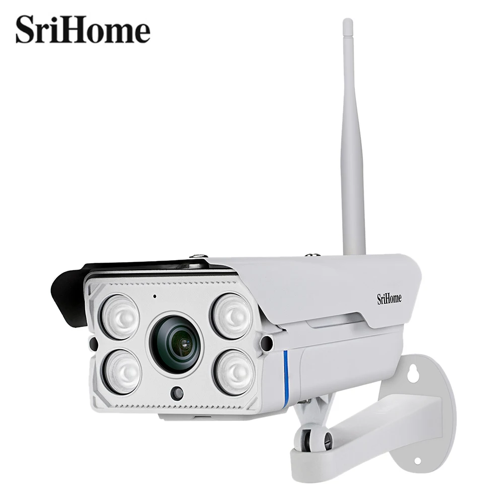 

SriHome SH027 1080P IP Camera WiFi Wireless Outdoor Two-Way Audio CCTV Surveillance Camera Waterproof Vandal-Proof Box Camera