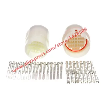 

5 Sets 16 Pin Waterproof Automotive Connector Sealed Round Plug Female Male For Car Truck