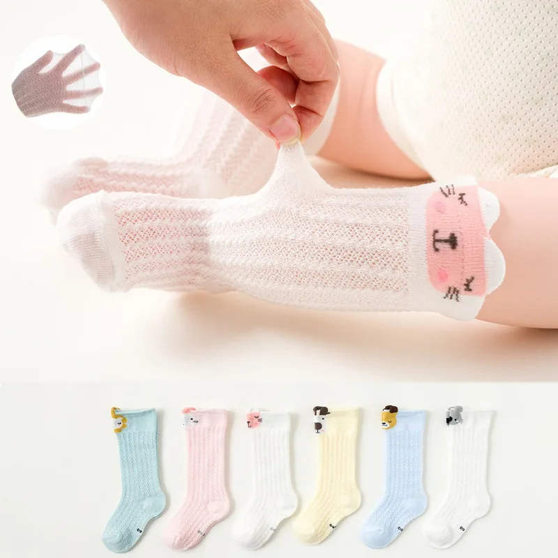 Kids Infant Baby Socks Boy Girls Short Sox Cartoon Cute Fashion Muti Mesh Cool Feet Toddler Knee Height Sock Summer Newborn | Детская
