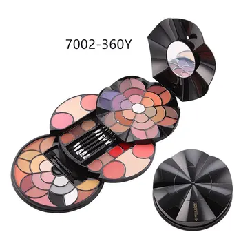

MISS ROSE 57 Color Petal Makeup Palette 43 Color Eyeshadow 4 Color Eyebrow Powder Blush Lipstick 2 Color Powder Cosmetic Case