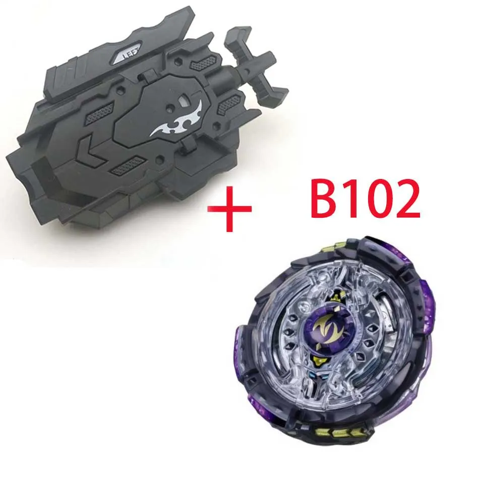 Волчок Beyblade Burst B-74 B-66 с пусковым устройством Bayblade Bey Blade металл пластик Fusion 4d Подарочные игрушки для детей - Цвет: B102