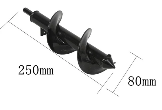 Дропшиппинг заземление шнек отверстие экскаватор инструменты посадочная машина сверло забор Борер бензин пост отверстие экскаватор садовый инструмент - Цвет: 8x25cm