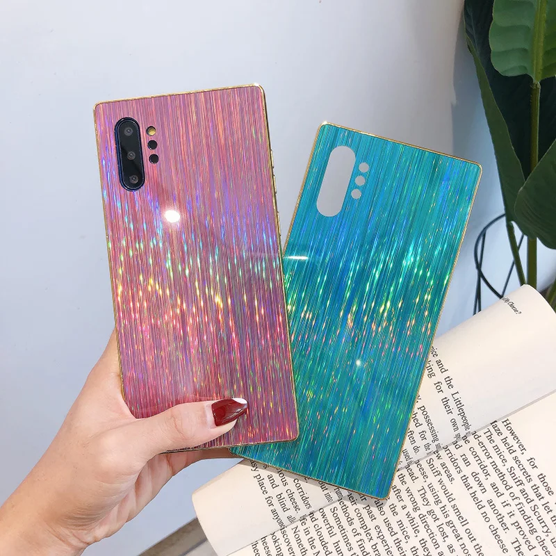 Цветной чехол с лазерным рисунком для Huawei P30 P20 Pro Lite мягкий из ТПУ акриловым