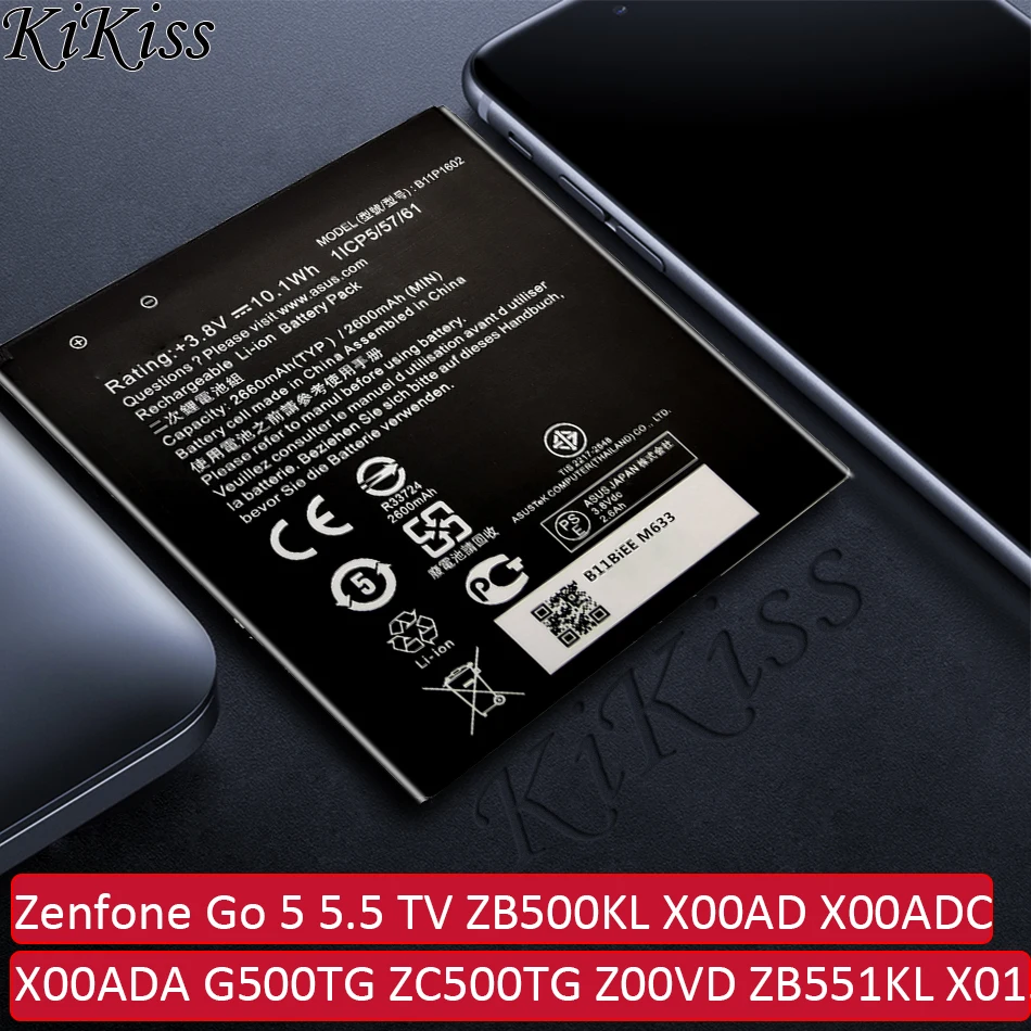 B11P1602 C11P1506 For ASUS Zenfone Go 5 5.5 TV ZB500KL X00AD X00ADC X00ADA G500TG ZC500TG Z00VD ZB551KL X013DB Phone Battery | Мобильные