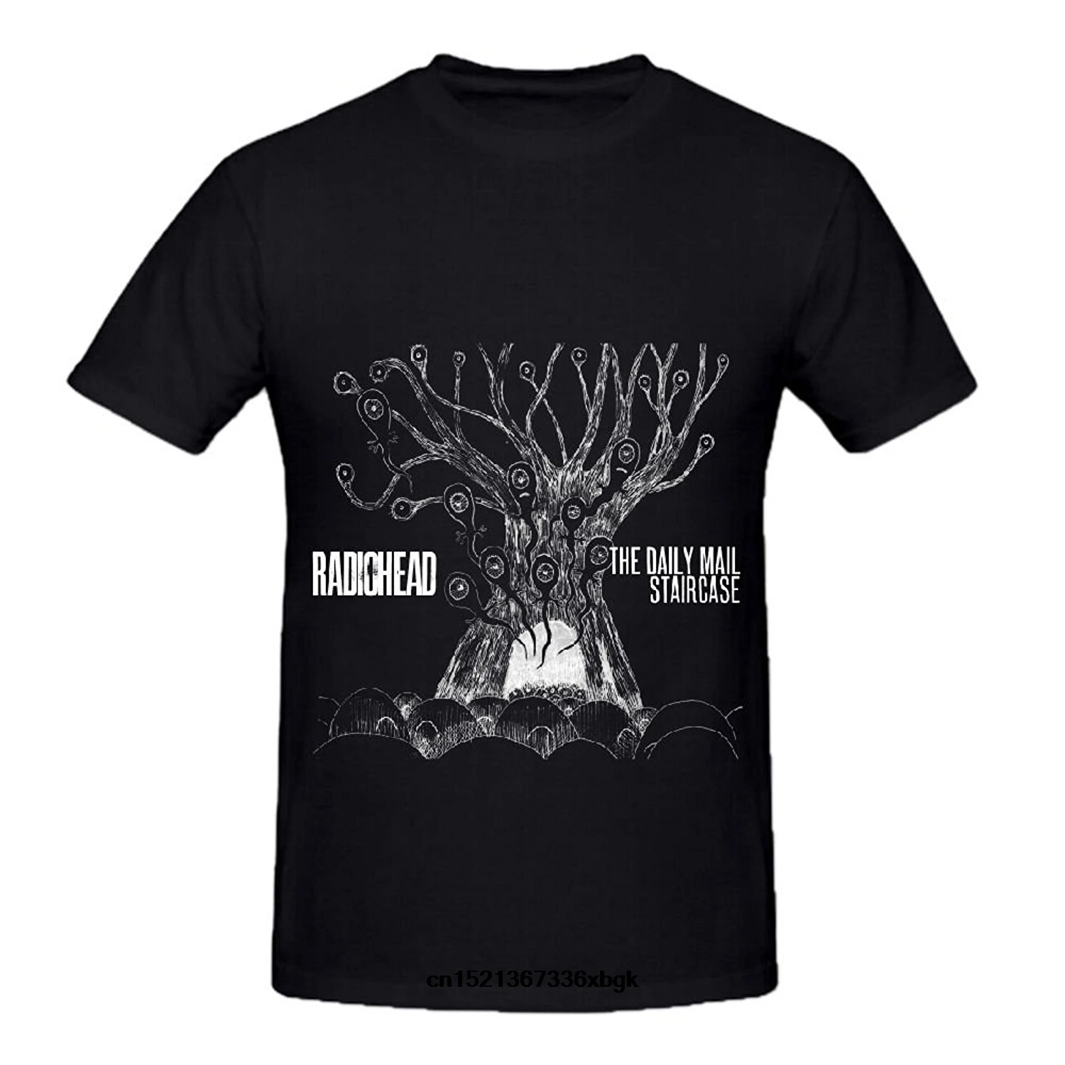 Radiohead The Daily Mail Staircase Men Shirts Round Neck Design |
