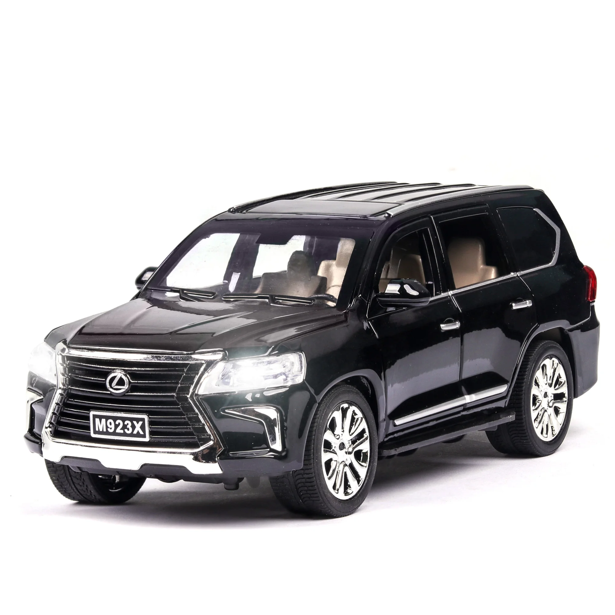 Details about   1:32 Diecast Alloy Sound&Light Pull Back Car Model Toy Gift For Lexus LX570 SUV 